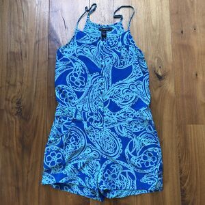 For Joseph Blue / Teal Playsuit Romper Size S